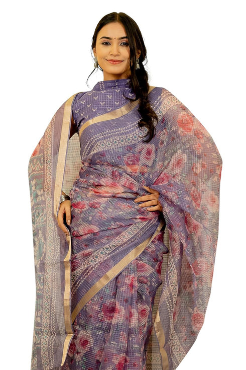 Vasthrlay Fashion Polyester Printed Dusty Ethnic Wear