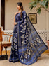 Vasthrlay Womens Printed Unstitched Red Saree
