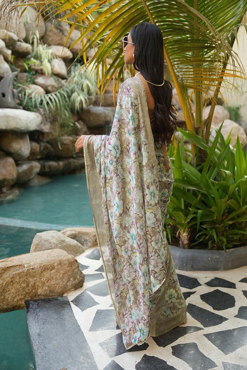 Vasthrlay Fashion Chiffon Printed Ethnic Wear