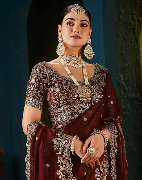 Vasthrlay Embroidered Traditional Embellished Applique Bollywood