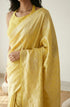Vasthrlay Yellow Jacquard Saree