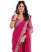 Vasthrlay Embroidery Traditional Rani Pink Saree With Unstitched Blouse Piece