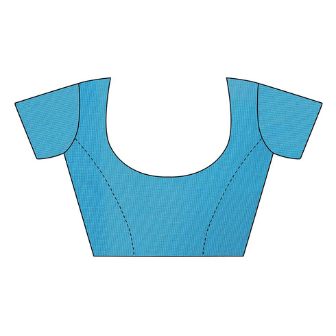 Vasthrlay Blouse Piece Sdpl Vivo Indigo Ethnic Wear