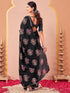 Vasthrlay Vichitra Printed Unstitched Maroon Saree