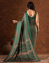 Vasthrlay Womens Printed Unstitched Brown Saree