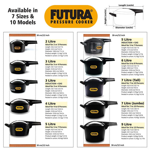 Hawkins Futura 3 Litre Pressure Cooker
