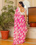 Vasthrlay Georgette Printed Unstitched Lavender Saree