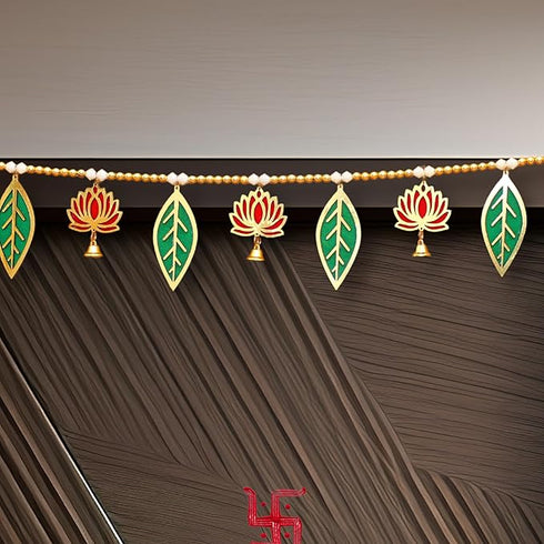 Parv Decor Lotus and Leaf Torans for Entrance Door