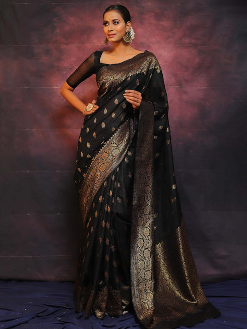 Vsathrlay Saree Kanjivaram Silk Pari Purple