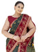 Vasthrlay Georgette Bandhani Unstitched Purple Saree