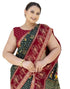 Vasthrlay Georgette Bandhani Unstitched Purple Saree