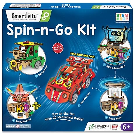 Smartivity 20in1 Spin-n-Go Kit for Kids Ages 6-12