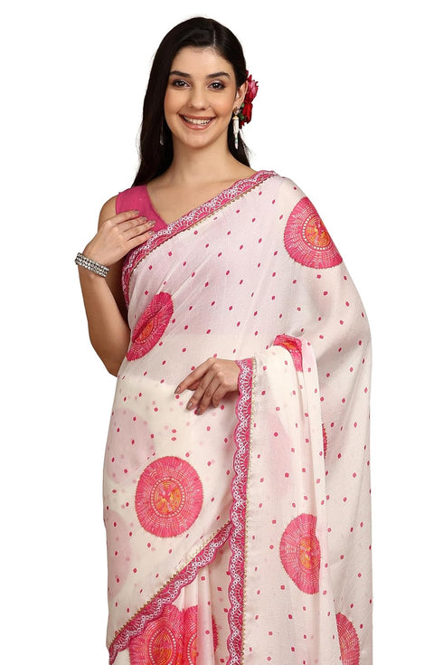 Vasthrlay Fashion Chiffon Georgette Light Ethnic Wear