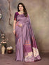 VasthrlayKanjivaram Banarasi Unstitched Mustard Free Ethnic Wear