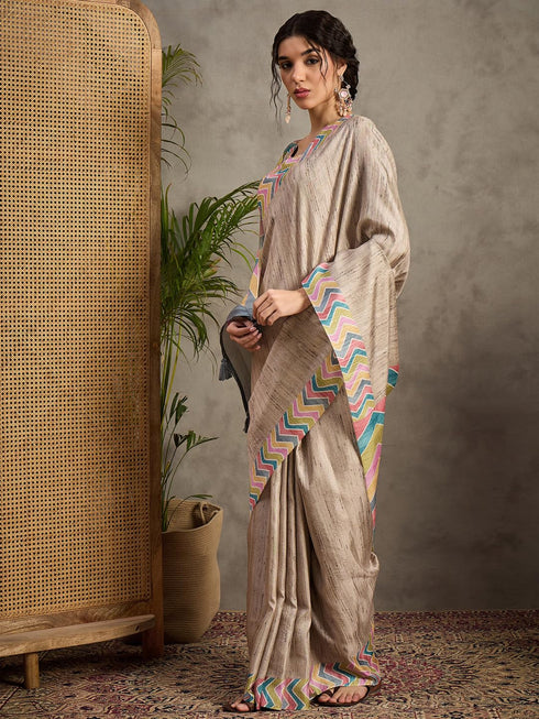 Vasthrlay Georgette Madhubani Unstitched Su Ethnic Wear