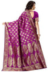 Vasthrlay Women's Purple Kanchipuram Saree