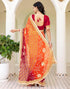 Vasthrlay Georgette Unstitched Multicolor Saree