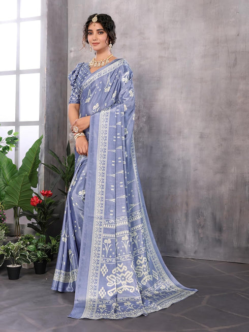 Vasthrlay Material Az Ys Rizwana Parent Grey Ethnic Wear