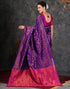 Vasthrlay Banarasi Kanjeevaram Unstitched Beige Saree