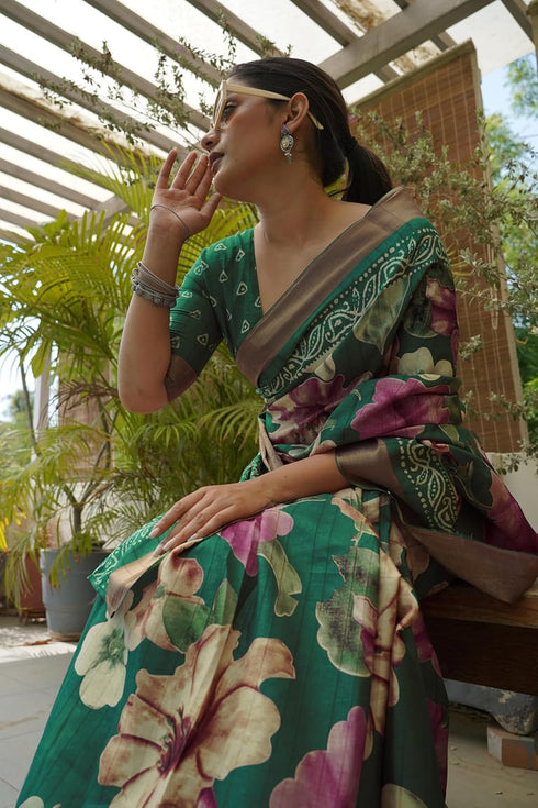 Vasthrlay Fashion Bandhani Printed Ethnic Wear