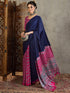Vasthrlay Printed Tassels Cream Saree