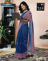 Vasthrlay Chanderi Printed Unstitched Orange Saree