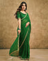 Vasthrlay Bandhani Embroidery Unstitched Red Saree