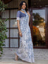 Vasthrlay Womens Printed Unstitched Multicolor Saree