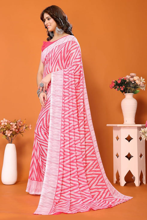 Vasthrlay Trendy Georgette Material Ethnic Wear