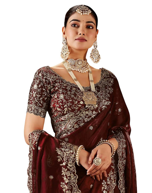 Vasthrlay Embroidered Traditional Embellished Applique Bollywood