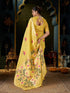 Vasthrlay Women's Lucknowi Chikankari Cotton Saree