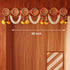 Divyakosh Toran/Bandanwar for Home Decoration, Round Embroidery Pom Pom Mogra Flower, 38 Inch