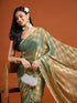 Vasthrlay Orange Unstitched Saree