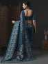 Vasthrlay Botanical Printed Unstitched Black Hs Ethnic Wear