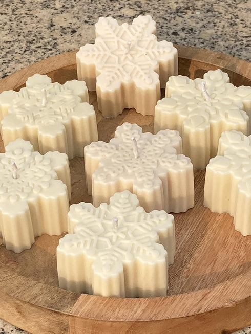 Christmas Snowflake Candle
