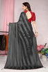 Vasthrlay Fashion Georgette Embellished Black Ethnic Wear