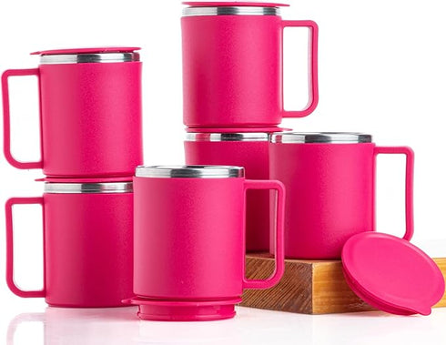 Stainless Steel Tea Cup | Coffee Mug 200 ml (Pack of 6)