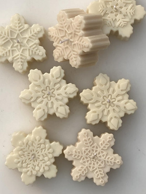 Christmas Snowflake Candle