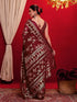 Vasthrlay Georgette Printed Navy Navy Blue Saree