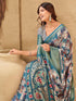 Vasthrlay Printed Jacquard Unstitched Dusty Pink Saree