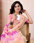 Vasthrlay Womens Printed Unstitched Dark Green Saree