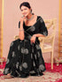 Vasthrlay Vichitra Printed Unstitched Rani Pink Saree