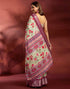 Vasthrlay Printed Jacquard Unstitched Rama Green Saree