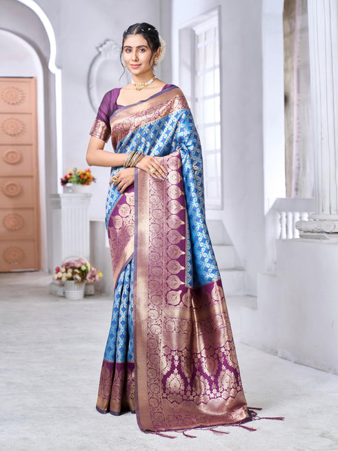 Vasthrlay Banarasi Traditional Unstitched Saree