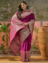 Vasthrlay Weaving Banarasi Unstitched Purple Saree