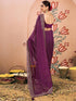 Vasthrlay Embroidery Bandhani Unstitched Rama Green Saree