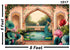 Lotus Pond & Peacock Background Photography Backdrops