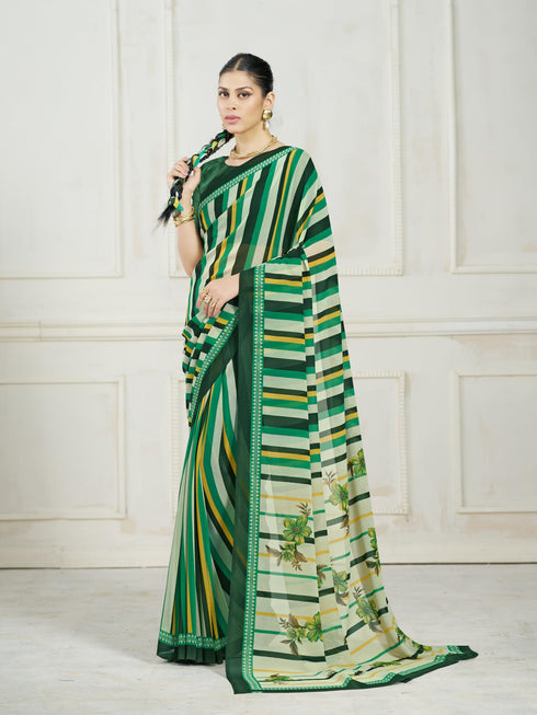 Vasthrlay Georgette Unstitched Saree