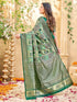 Vasthrlay Banarasi Weaving Maroon Saree
