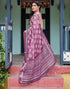 Vasthrlay Womens Printed Unstitched Light Green Saree